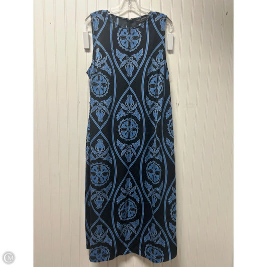 Dress Casual Maxi By Lane Bryant In Black & Blue, Size: L
