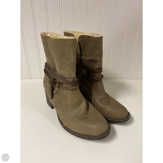 Boots Ankle Heels By Sporto In Tan, Size: 7