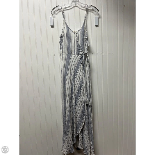 Dress Casual Maxi By En Creme In Blue & White, Size: M
