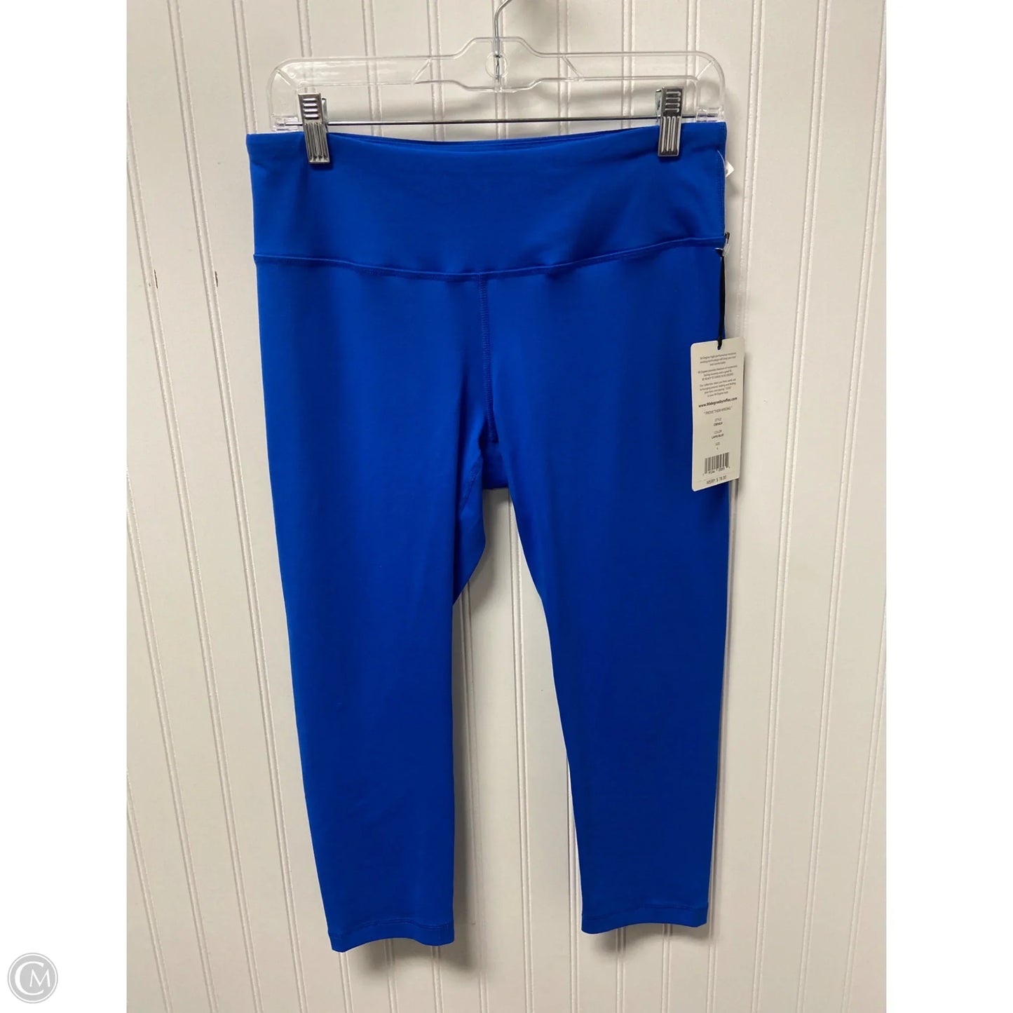 Athletic Leggings Capris By 90 Degrees By Reflex In Blue, Size: L