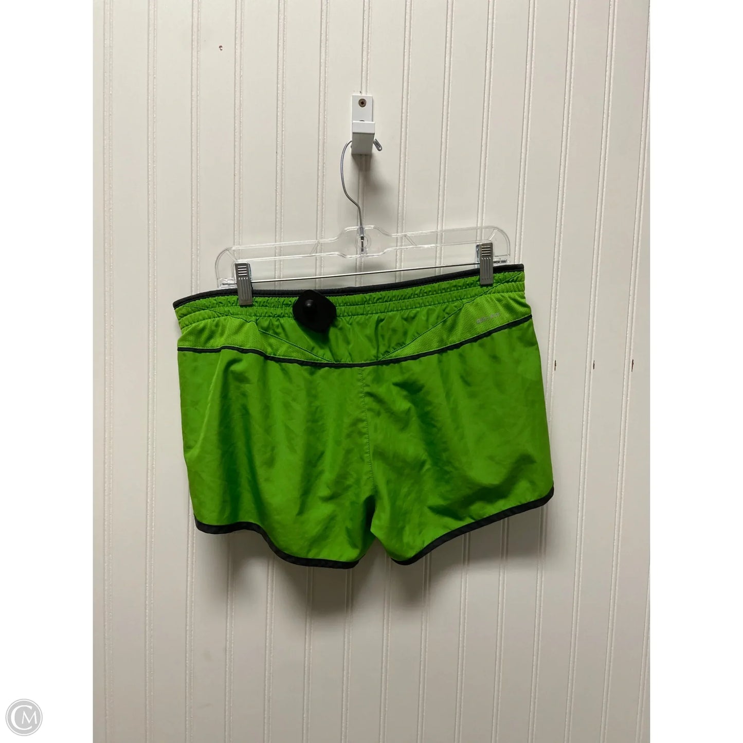 Athletic Shorts By Nike In Green & Grey, Size: L