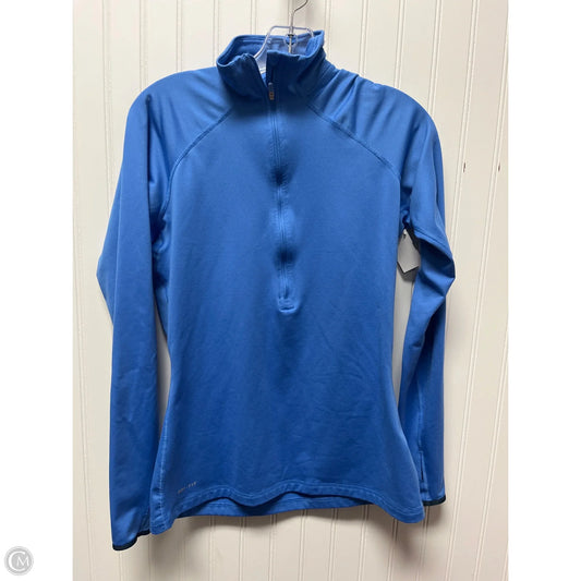 Athletic Jacket By Nike In Blue, Size: L