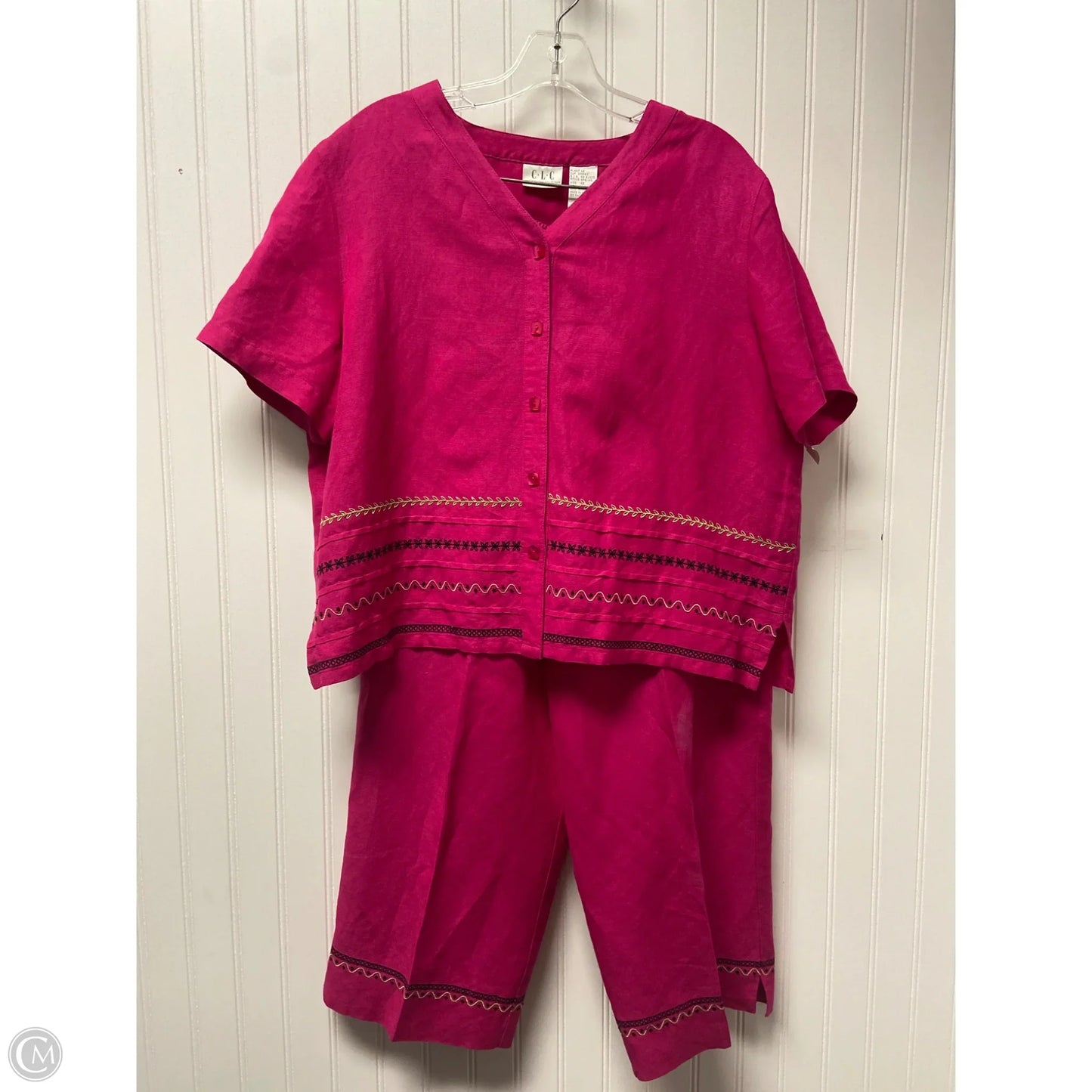 Pants Set 2pc By Cricket Lane In Pink, Size: L