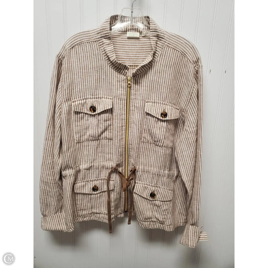 Jacket Other By Spartina In Striped Pattern, Size: 1x