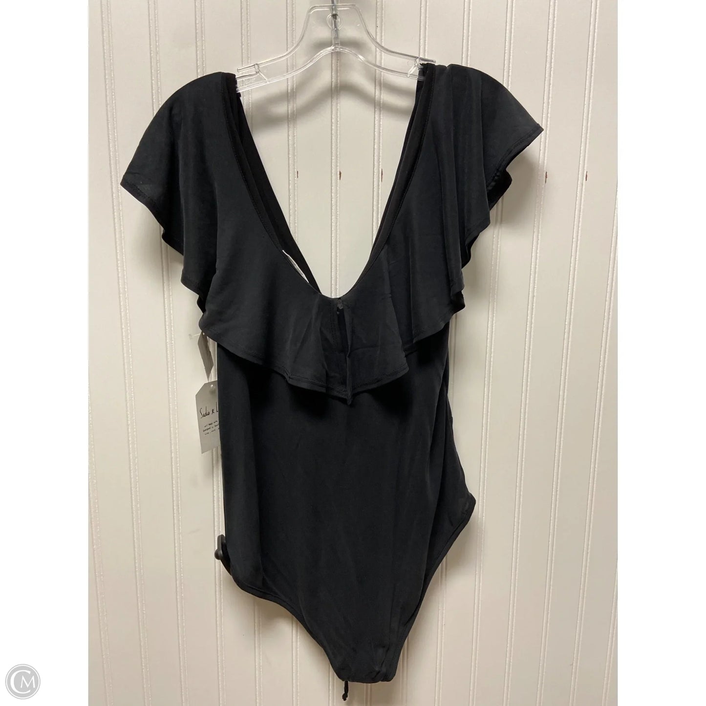 Bodysuit By Clothes Mentor In Grey, Size: L