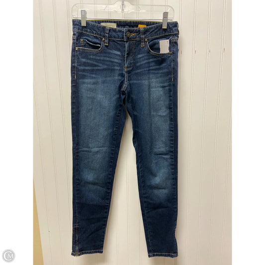 Jeans Skinny By Pilcro In Blue Denim, Size: 4