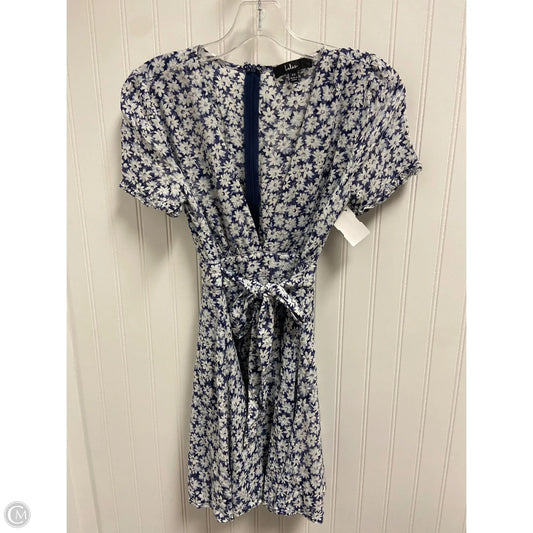 Dress Casual Short By Lulus In Blue & White, Size: Xs