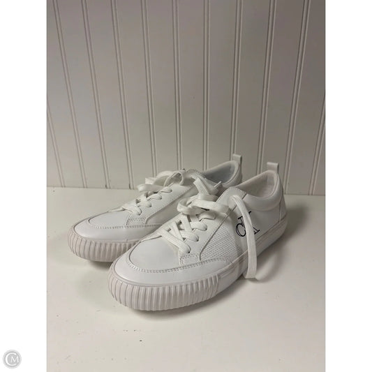 Shoes Sneakers By Calvin Klein In White, Size: 10