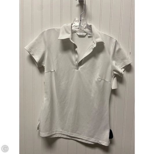 Athletic Top Short Sleeve By Lady Hagen In White, Size: Xs