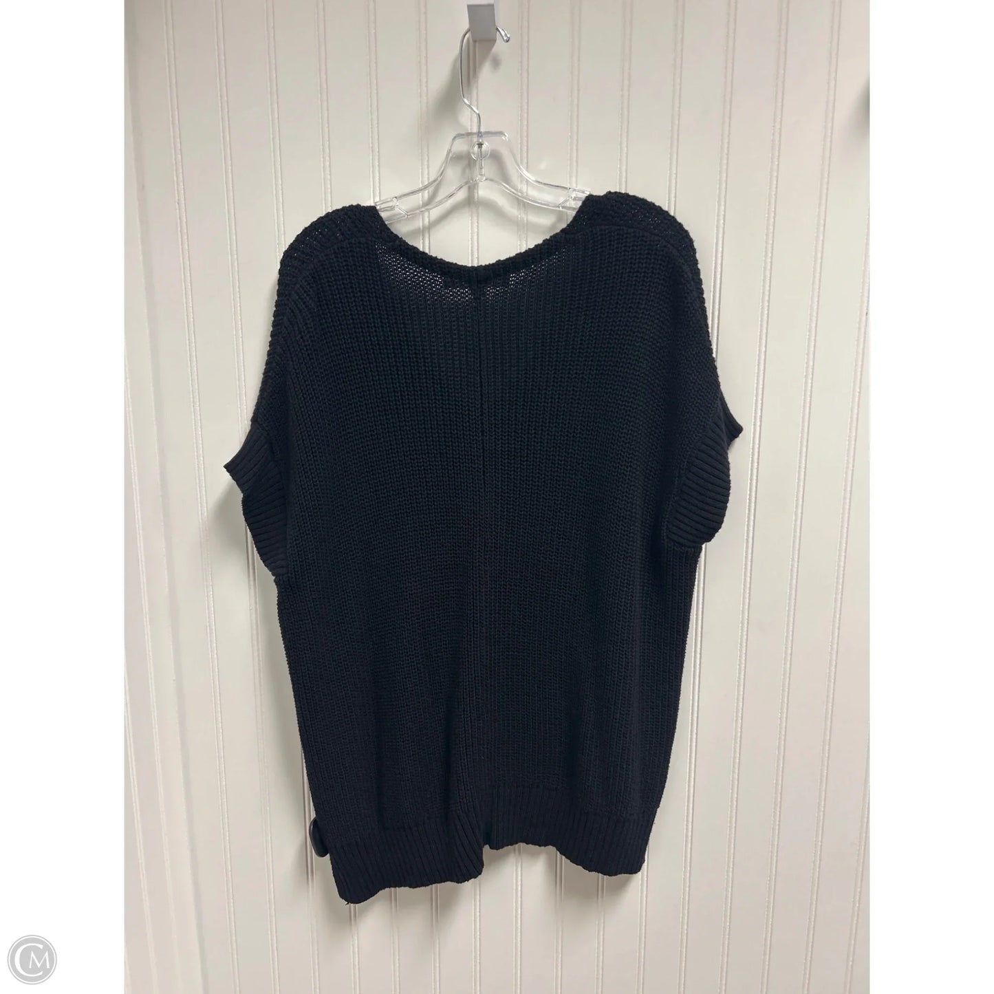 Vest Sweater By Loft In Black, Size: S