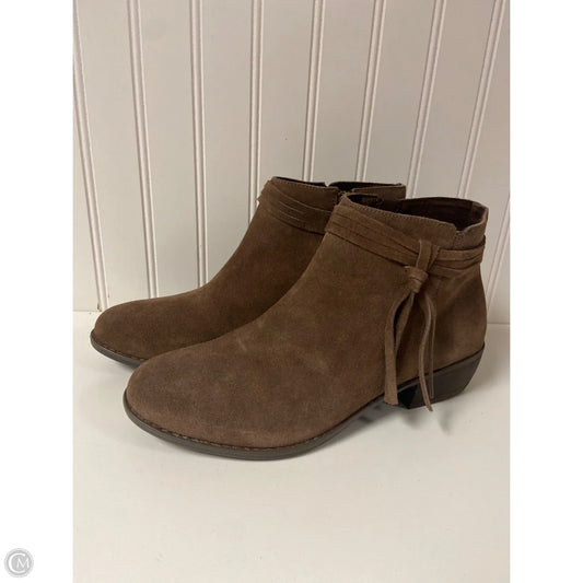 Boots Ankle Heels By Skechers In Brown, Size: 10