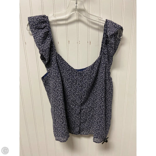 Top Sleeveless By J. Crew In Navy, Size: Xl