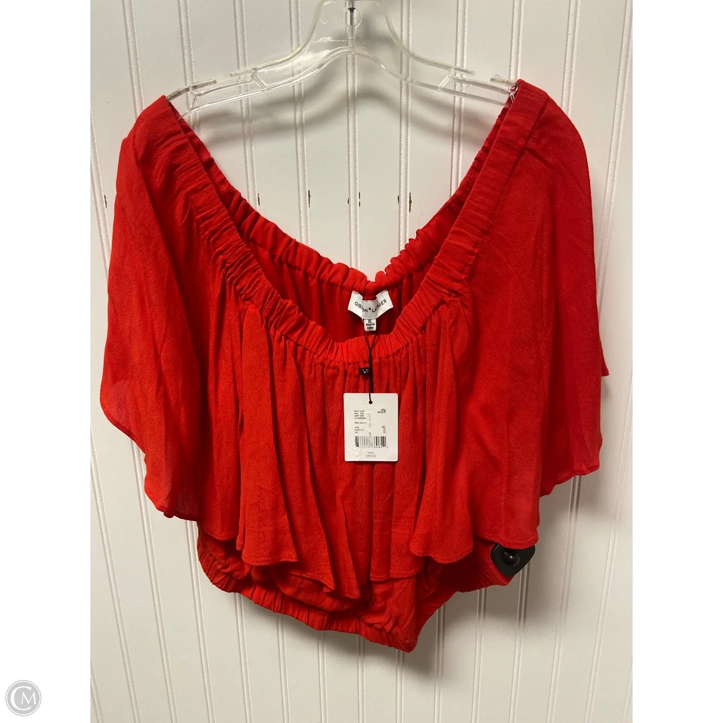 Top Short Sleeve By Gibson And Latimer In Red, Size: Xl