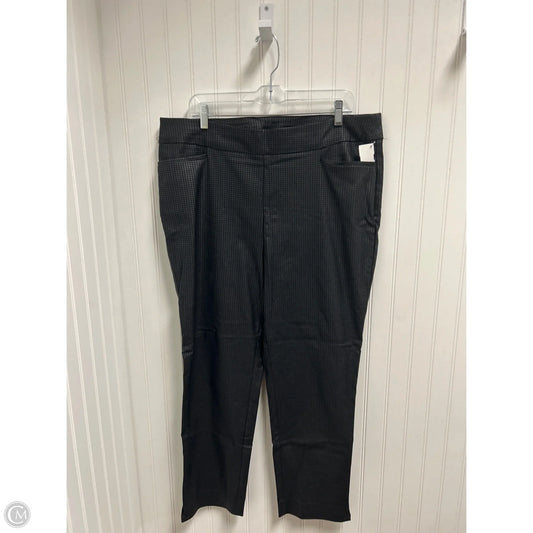 Pants Other By Chicos In Black & Grey, Size: 16