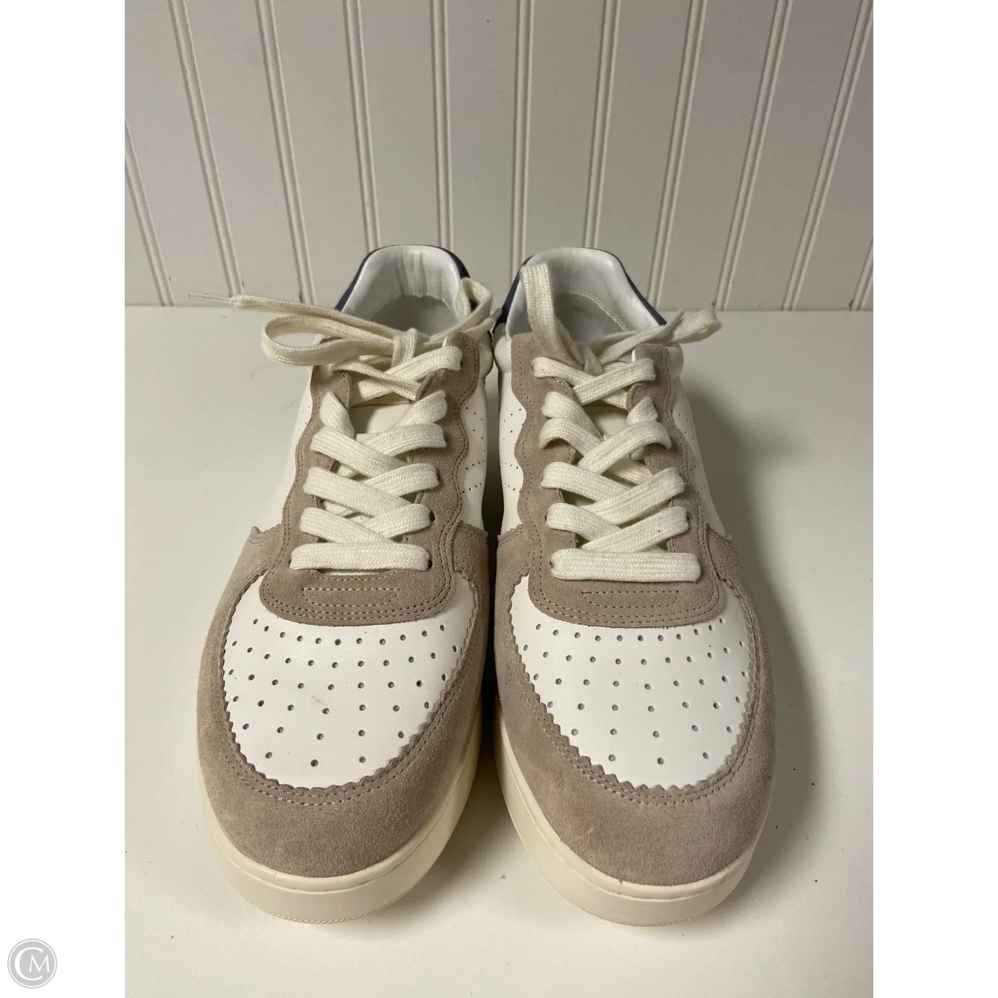 Shoes Sneakers By Veronica Beard In Tan & White, Size: 10.5