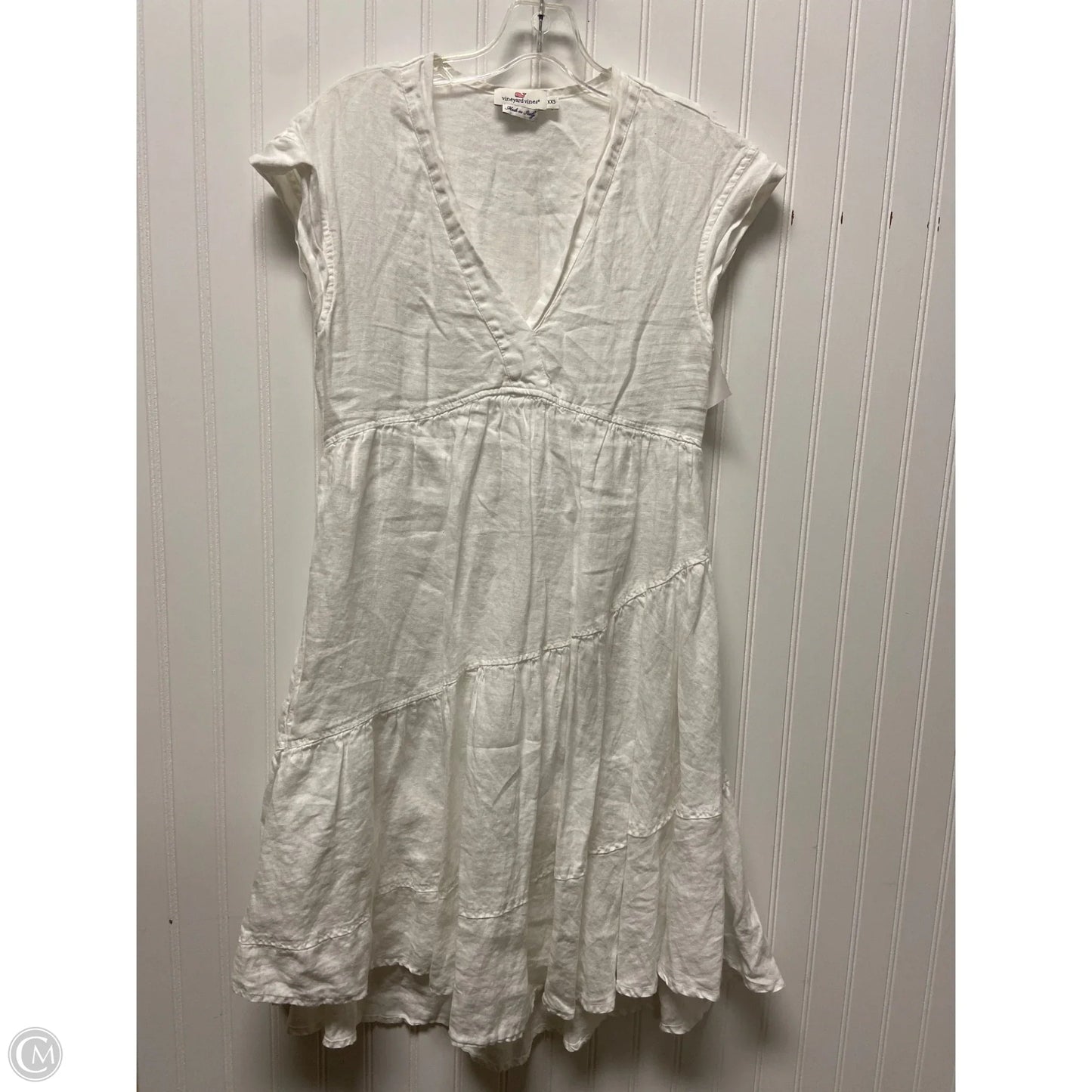 Dress Casual Short By Vineyard Vines In White, Size: Xxs