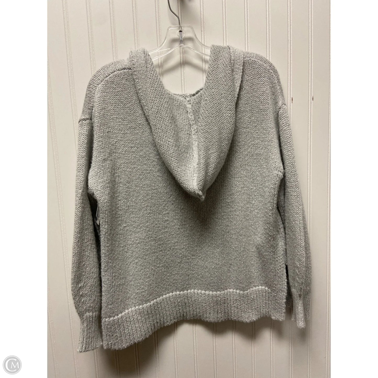 Sweatshirt Hoodie By Lou And Grey In Grey, Size: S