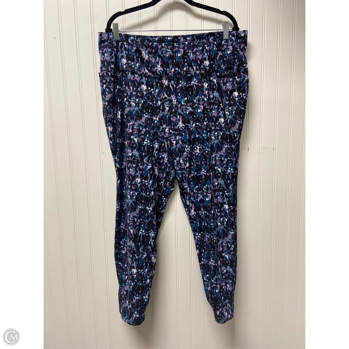 Athletic Leggings By Livi Active In Blue & Purple, Size: 3x