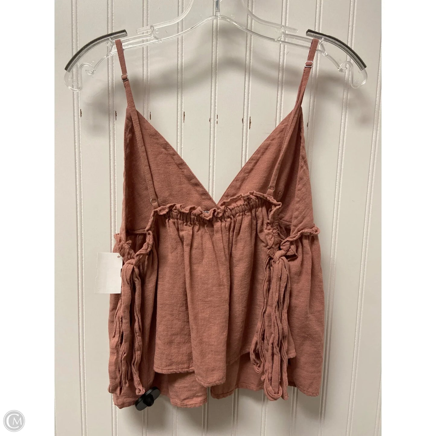 Top Sleeveless By Zara In Peach, Size: M
