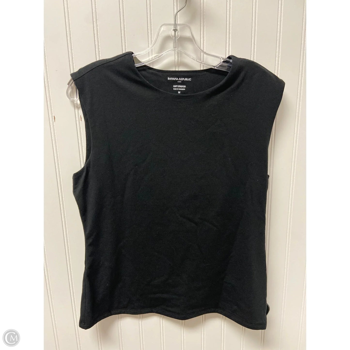 Top Sleeveless Basic By Banana Republic In Black, Size: M