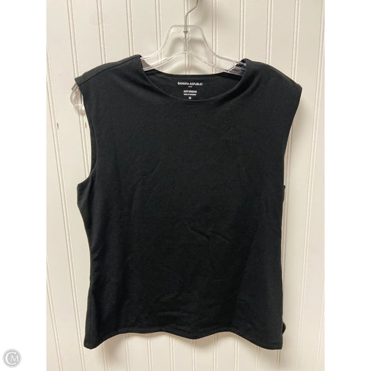 Top Sleeveless Basic By Banana Republic In Black, Size: M
