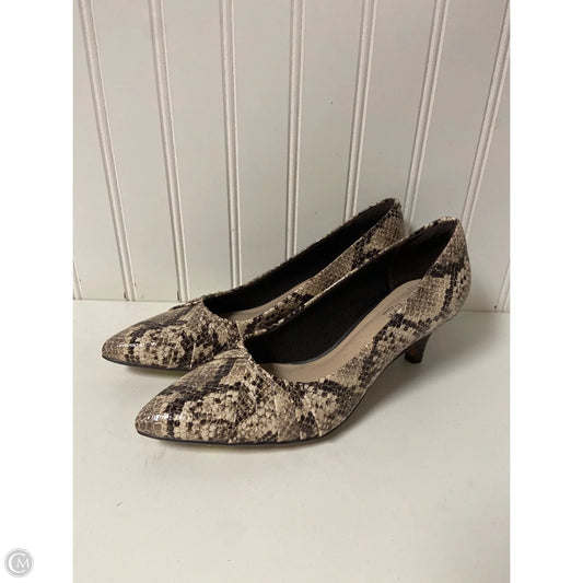 Shoes Heels Kitten By Clarks In Snakeskin Print, Size: 6