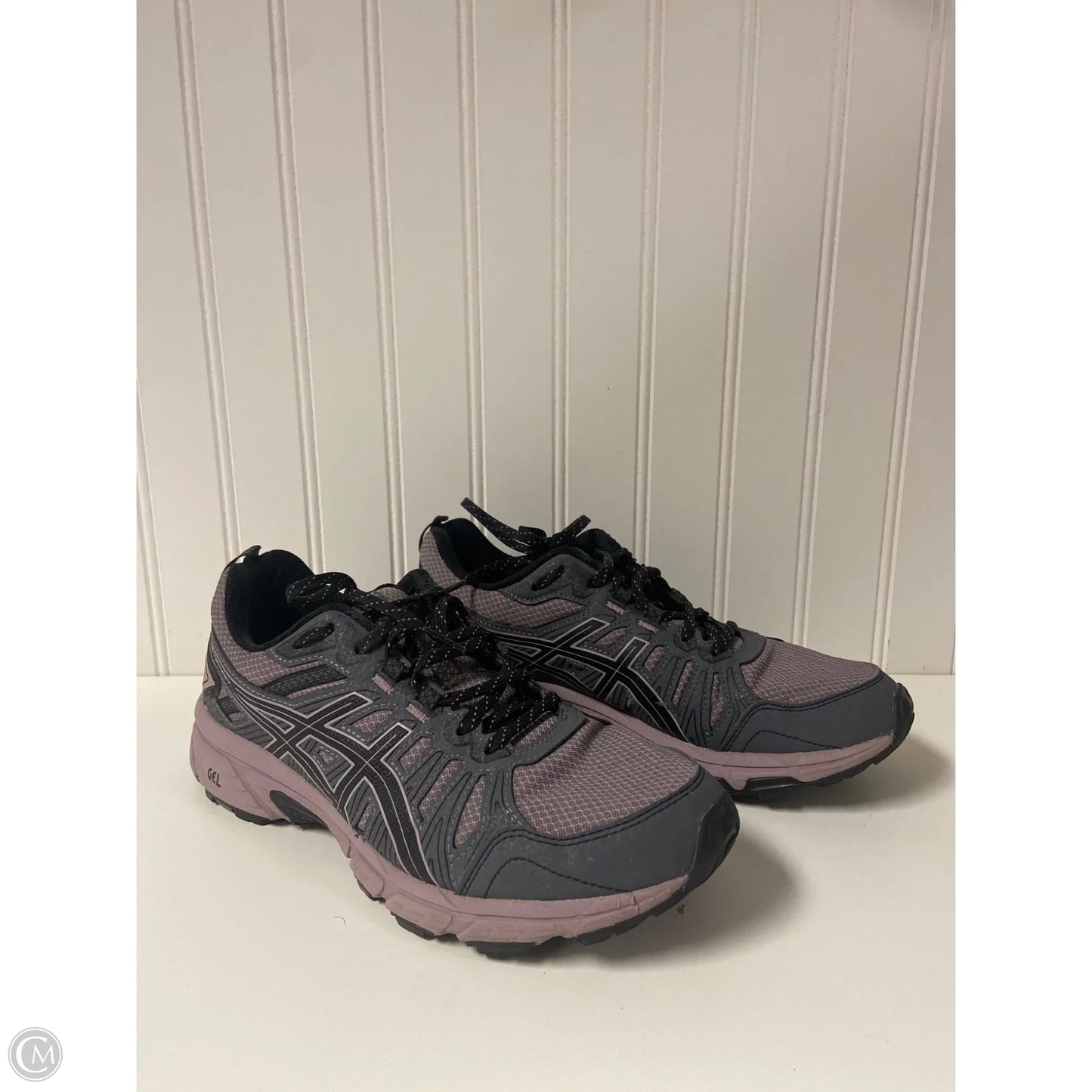 Shoes Sneakers By Asics In Grey & Pink, Size: 8.5
