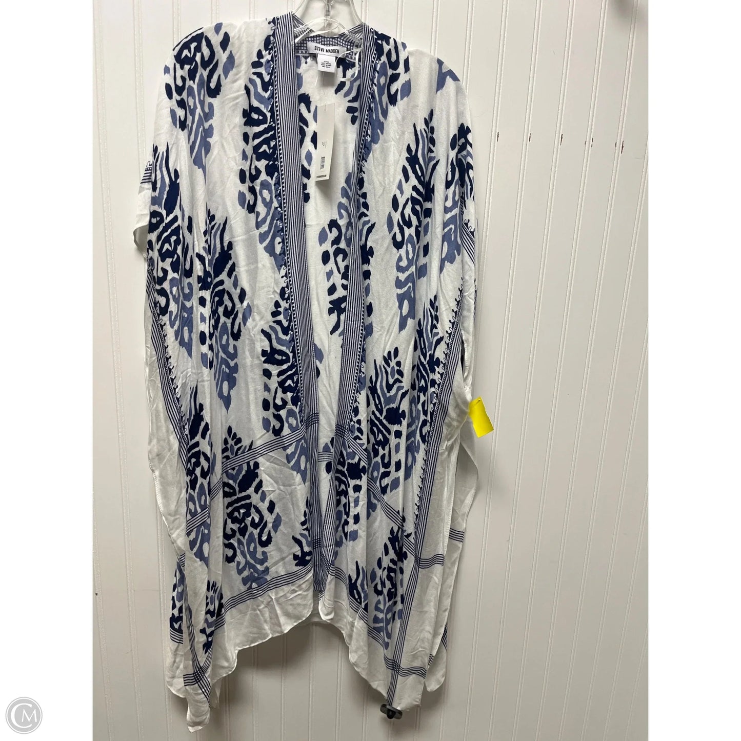 Shawl By Steve Madden In Blue & White, Size: Osfm