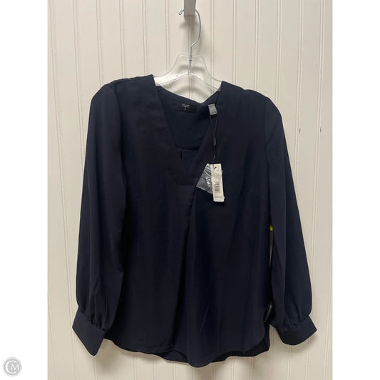 Top Long Sleeve By T Tahari In Navy, Size: S