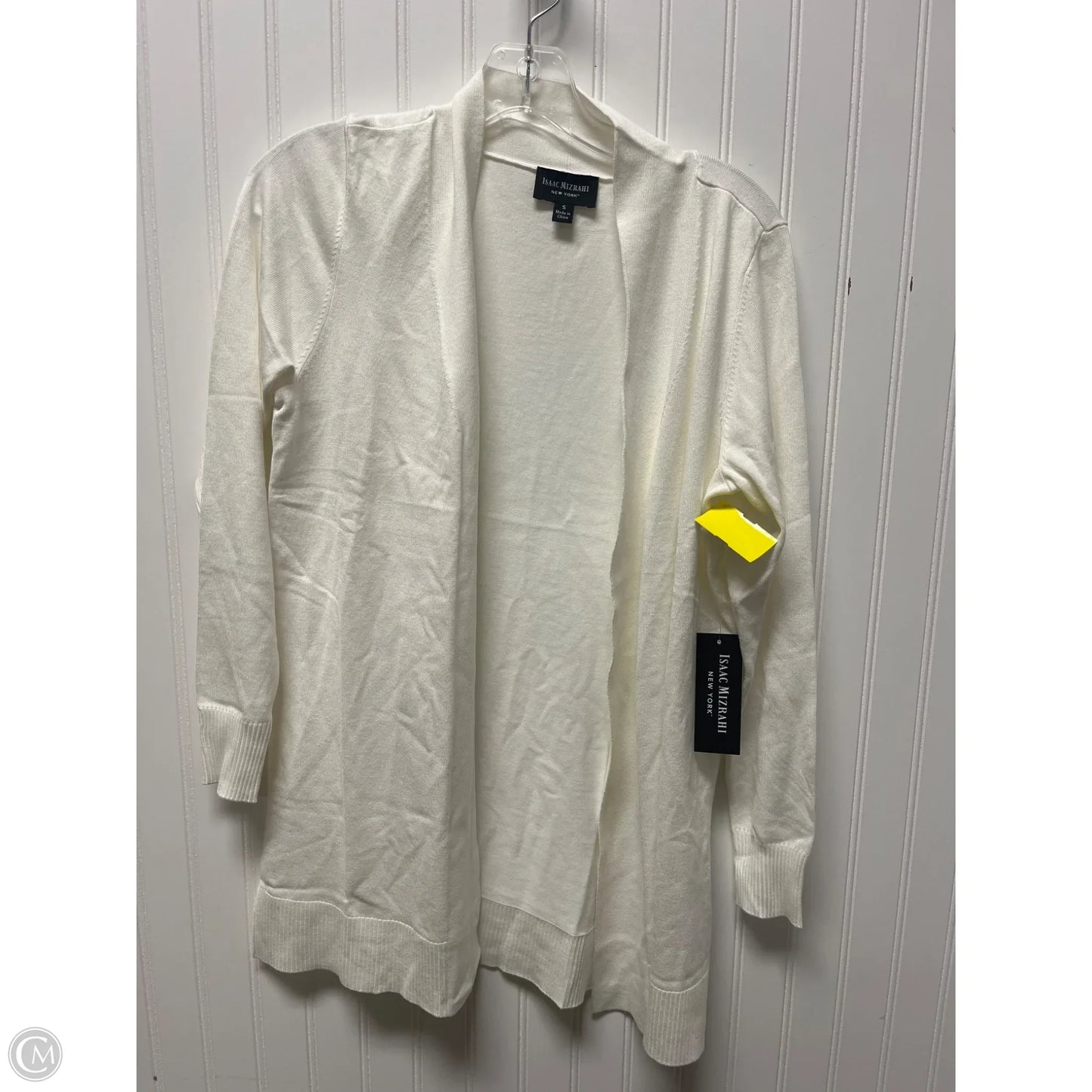 Sweater Cardigan By Isaac Mizrahi In White, Size: S