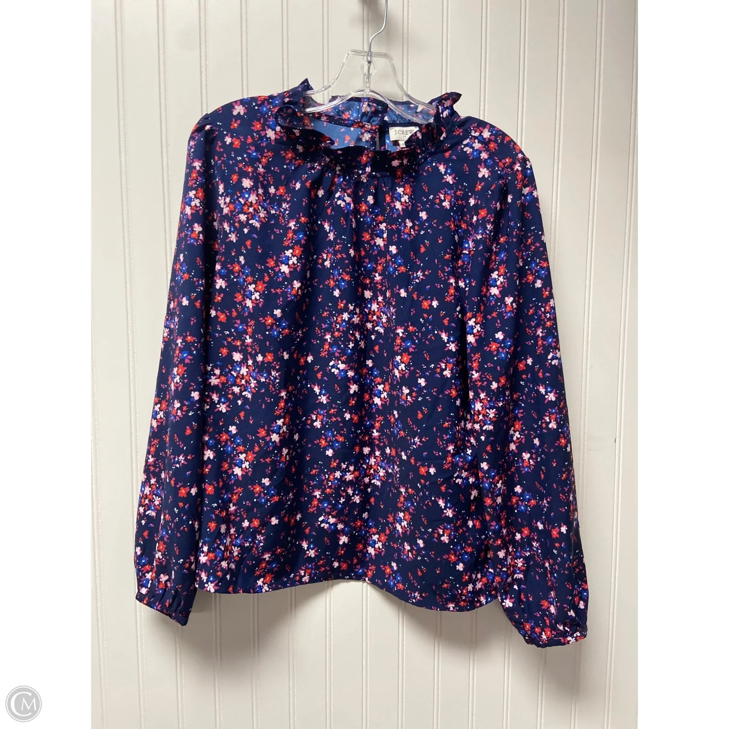 Top Long Sleeve By J. Crew In Navy, Size: M