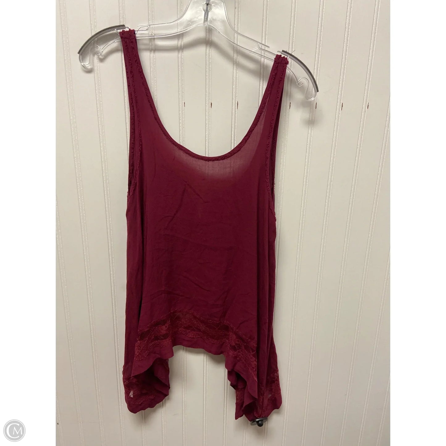 Tank Top By Free People In Maroon, Size: Xs