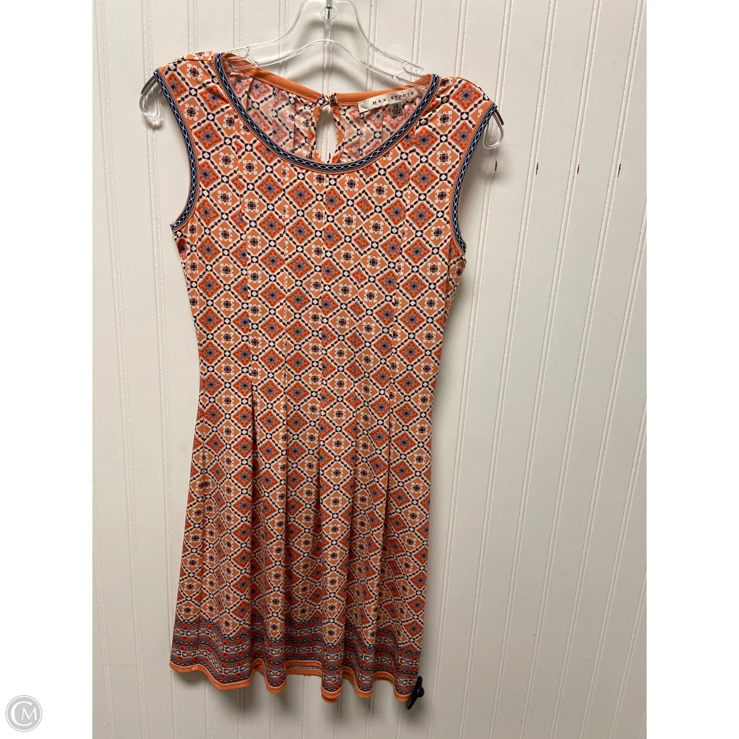 Dress Casual Short By Max Studio In Peach, Size: Xs