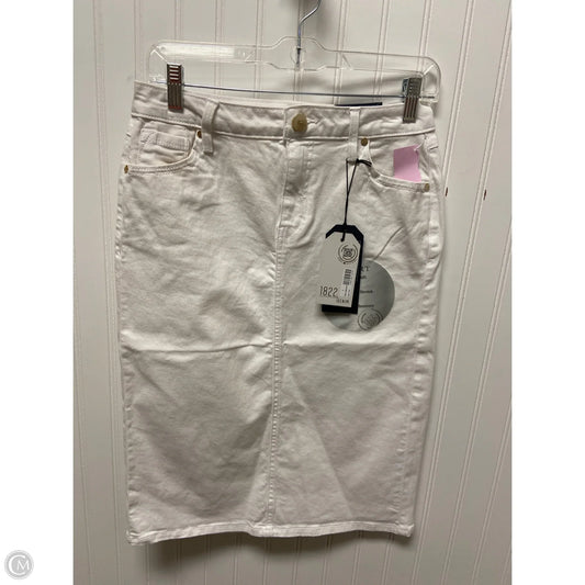 Skirt Midi By 1822 Denim In White, Size: 4