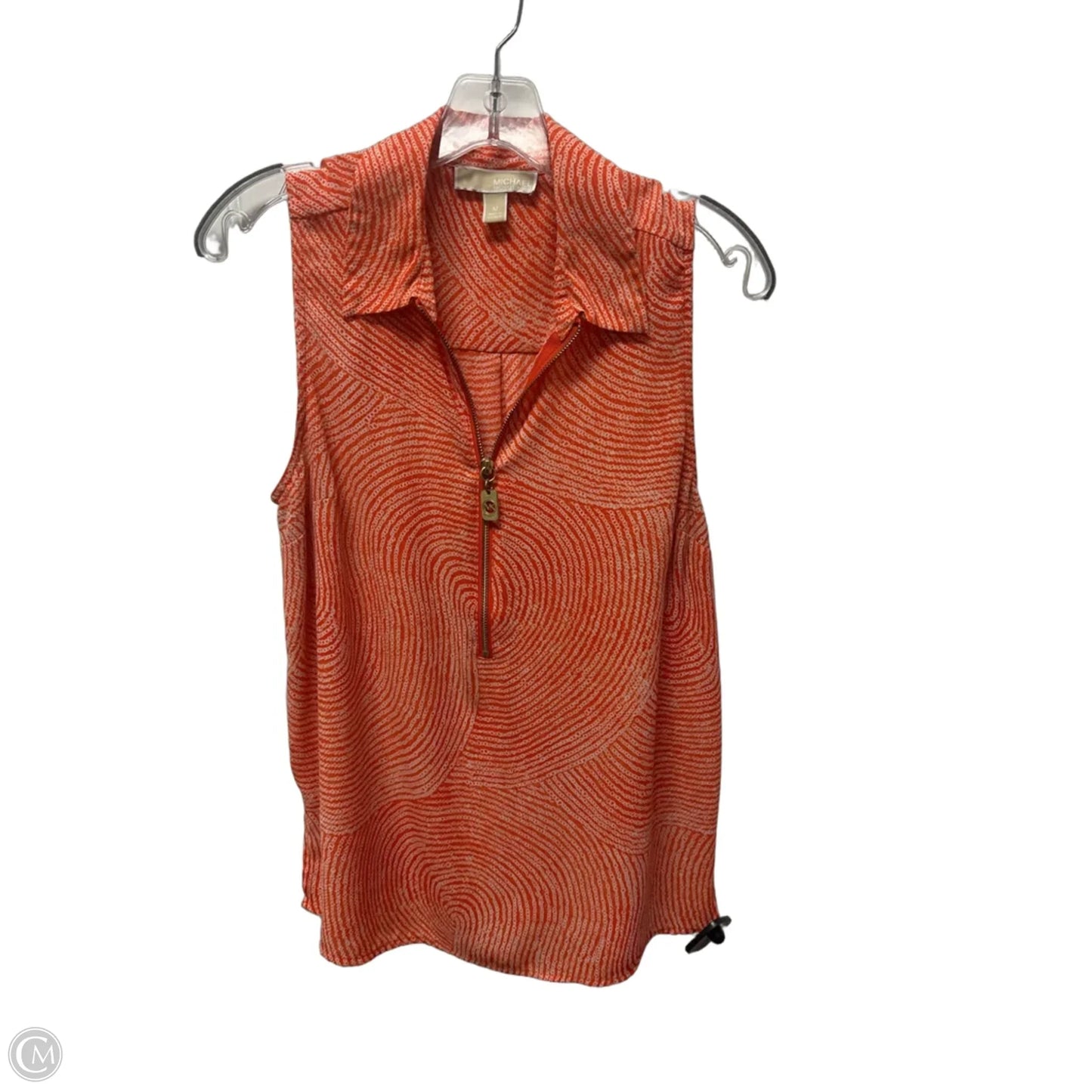 Top Sleeveless By Michael By Michael Kors In Orange, Size: M