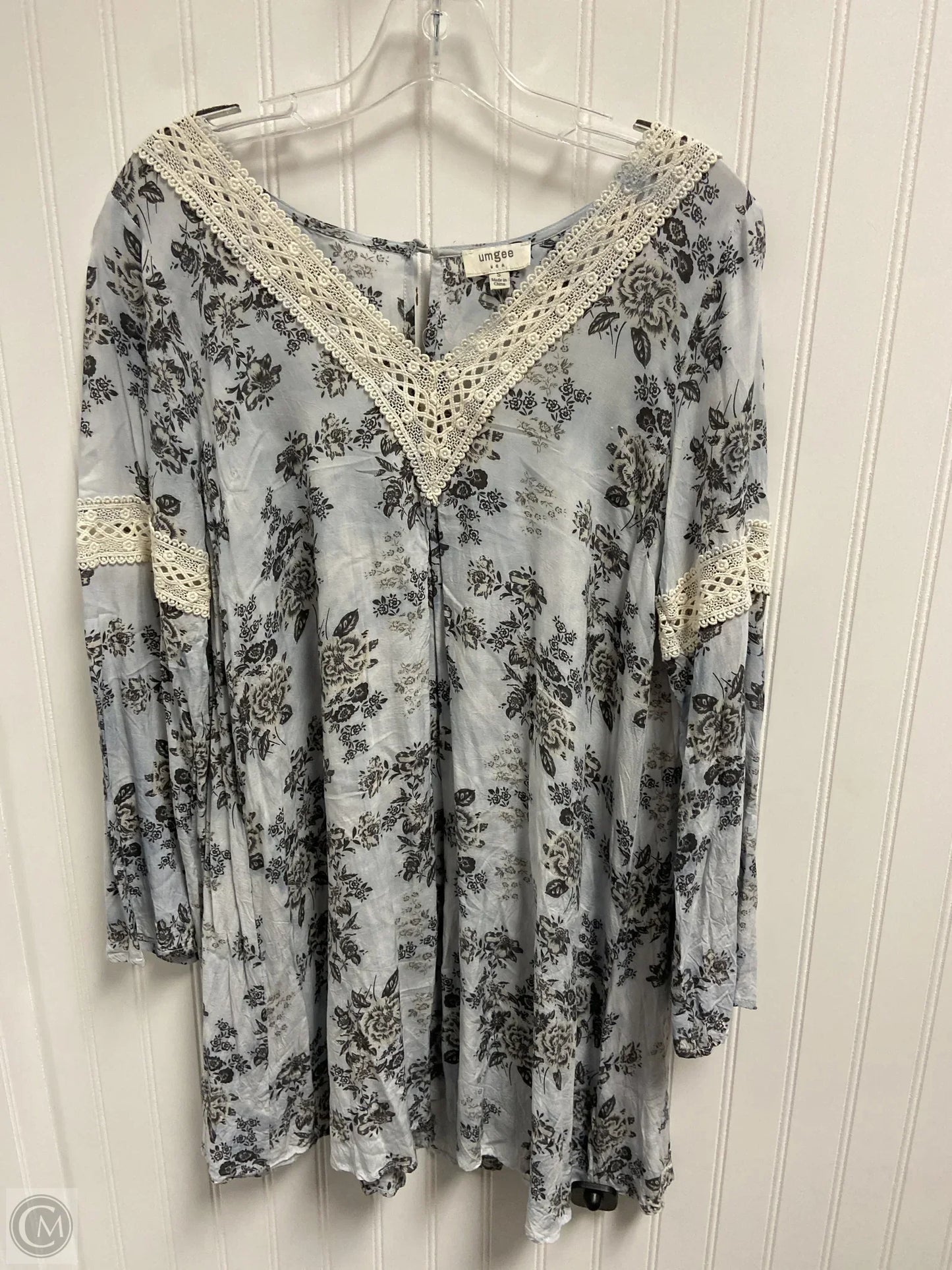Tunic Long Sleeve By Umgee In Blue, Size: S