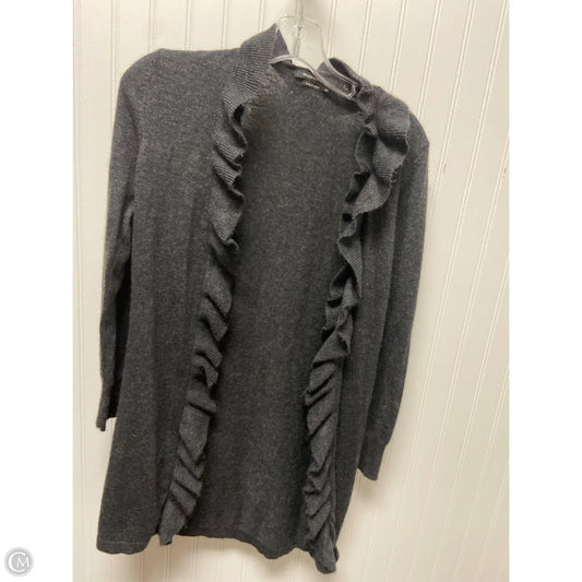 Sweater Cardigan By Bcbgmaxazria In Grey, Size: M