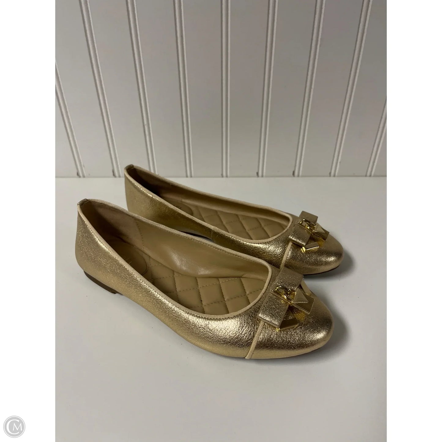 Shoes Flats By Michael By Michael Kors In Gold, Size: 6.5
