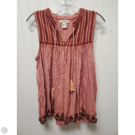 Top Sleeveless By Rachel Zoe In Red & Yellow, Size: L