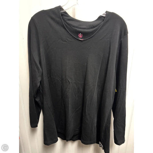 Top Long Sleeve By Isaac Mizrahi Live Qvc In Black, Size: Xl