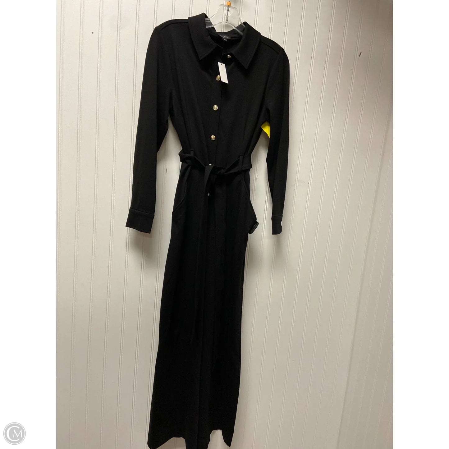 Jumpsuit By Talbots In Black & Gold, Size: Mp