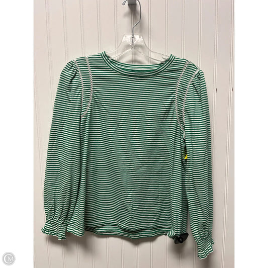 Top Long Sleeve By Talbots In Striped Pattern, Size: Mp