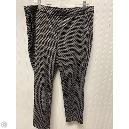 Pants Leggings By Michael By Michael Kors In Black & Silver, Size: Xl
