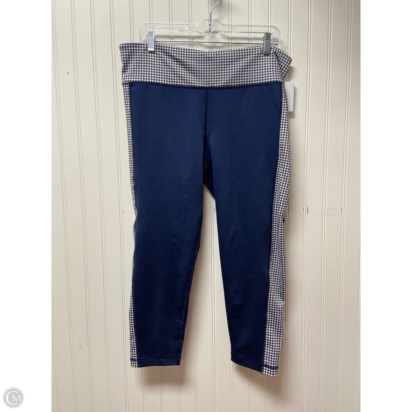 Athletic Leggings Capris By Vineyard Vines In Navy, Size: L
