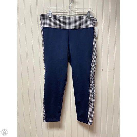 Athletic Leggings Capris By Vineyard Vines In Navy, Size: L