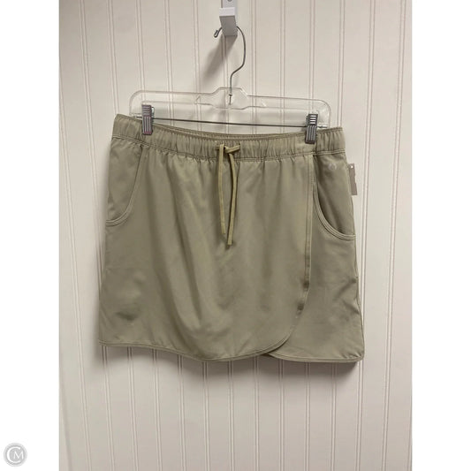 Athletic Skort By Clothes Mentor In Tan, Size: L