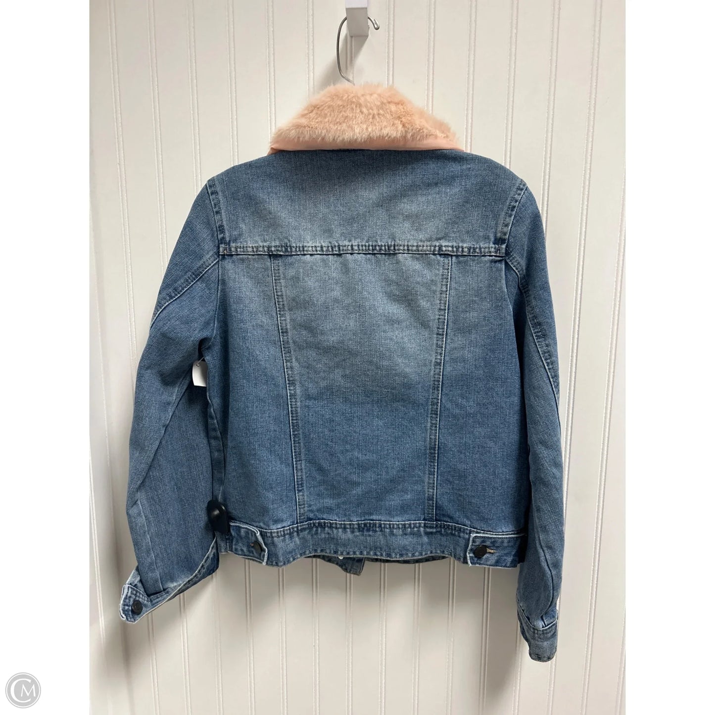 Jacket Denim By Soho Apparel In Blue Denim, Size: S