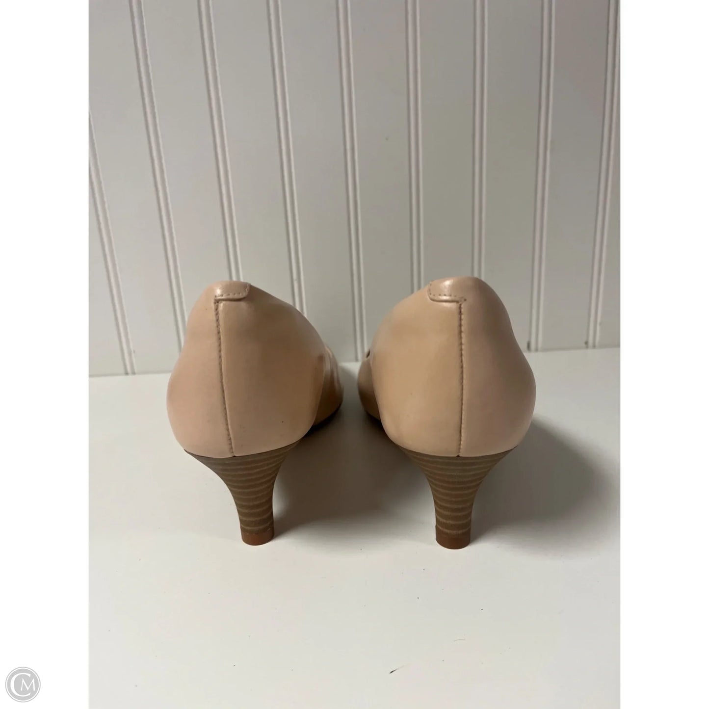 Shoes Heels Kitten By Clarks In Cream, Size: 9