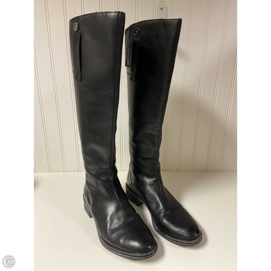Boots Knee Heels By Franco Sarto In Black, Size: 7