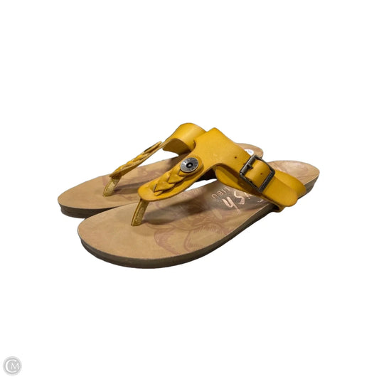 Sandals Flats By Blowfish In Yellow, Size: 6.5
